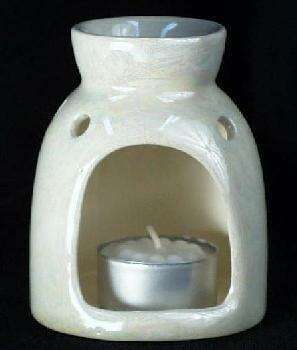 Ceramic Ivory Tea Lite Burner